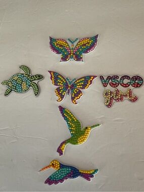 Colorful Rhinestone Butterfly & Bird Stickers